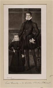 Jacobite broadside - Portrait of Henry Stewart, Lord Darnley (1545-1567)