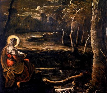 Jacopo Tintoretto - St Mary of Egypt (detail) - WGA22598. Free illustration for personal and commercial use.