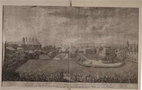 Jacobite broadside - True representation of Tower-Hill
