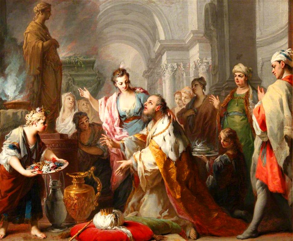 Jacopo Amigoni (c.1682-1752) - Solomon Sacrificing to His Wives' Idols - 771211 - National Trust