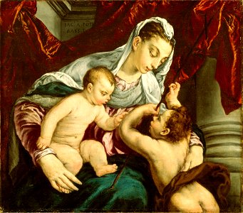 Jacopo Bassano - Virgin and Child with the Young Saint John the Baptist - 1968.320 - Art Institute of Chicago