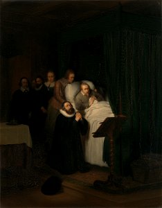 Jacobus Ludovicus Cornet - Het sterfbed van Hugo de Groot - SA 174 - Amsterdam Museum