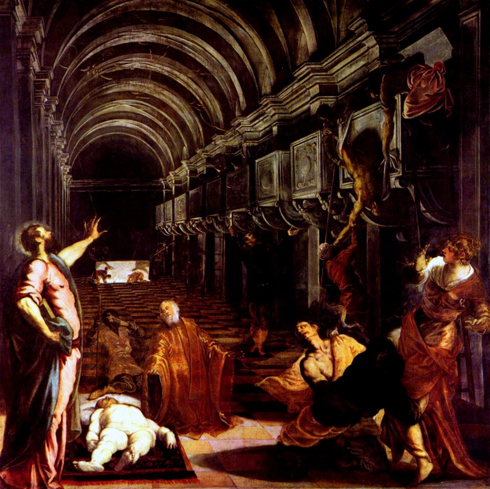 Jacopo Tintoretto - Finding of the body of St Mark - Yorck Project