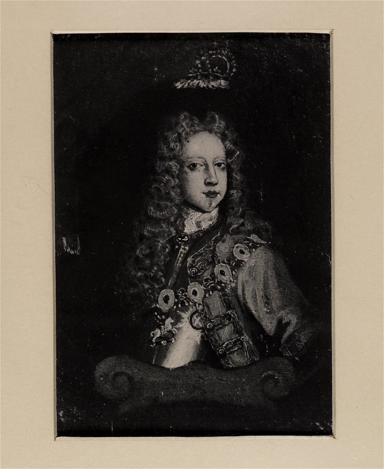 Jacobite broadside - Portrait of Prince James as young boy