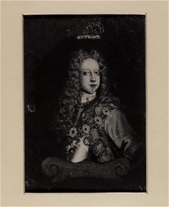 Jacobite broadside - Portrait of Prince James as young boy