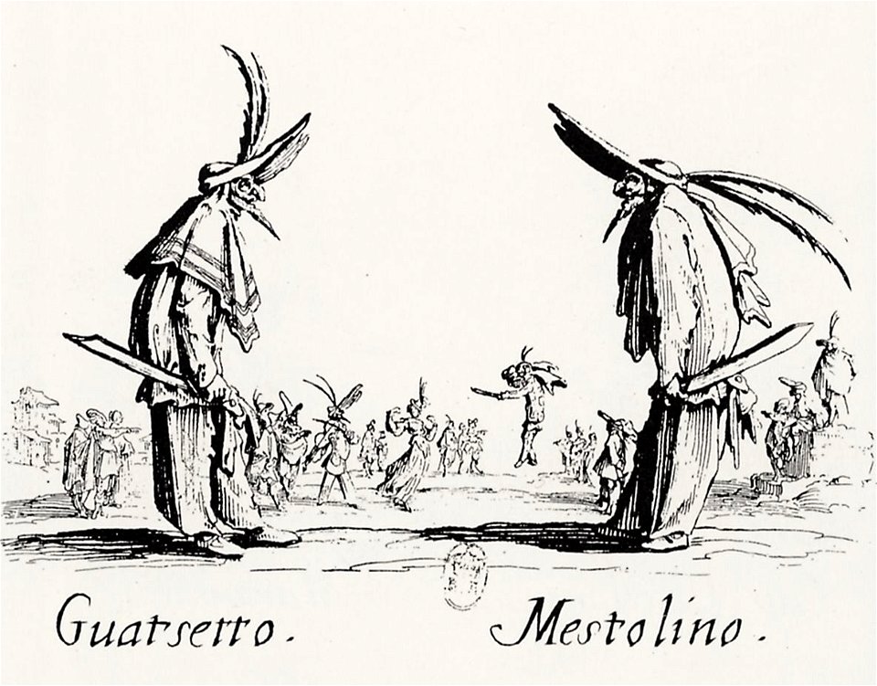 Jacques Callot, Balli di Sfessania, Guatsetto and Mestolino