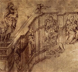 Jacopo della Quercia - Fonte Gaia - WGA18573. Free illustration for personal and commercial use.