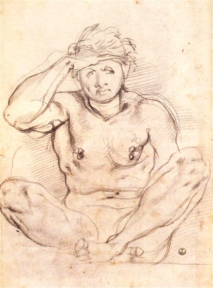 Jacopo Pontormo - Study for Vertumnus and Pomona - WGA18126