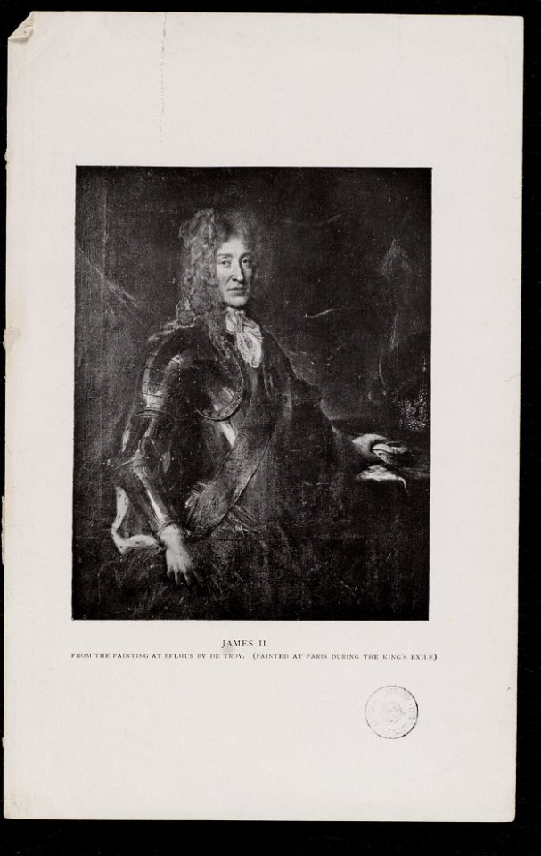 Jacobite broadside - Photographic reproduction of James VII-II from the painting by De Troy