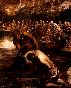 Jacopo Tintoretto - The Baptism of Christ (detail) - WGA22553