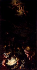Jacopo da Ponte - Adoration of the Shepherds - WGA01461. Free illustration for personal and commercial use.