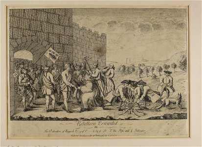 Jacobite broadside - Rebellion Rewarded or the Ordination of Keppoch, Bishop of Carlise