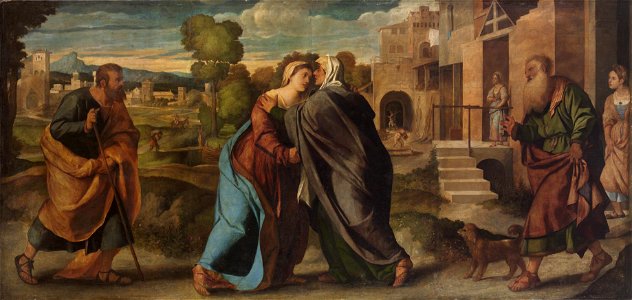 Jacopo Negretti, gen. Palma il Vecchio - Heimsuchung Mariae - GG 56 - Kunsthistorisches Museum