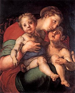 Jacopo Pontormo - Madonna and Child with the Young St John - WGA18099