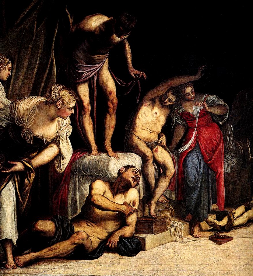 Jacopo Tintoretto - St Roch in the Hospital (detail) - WGA22606