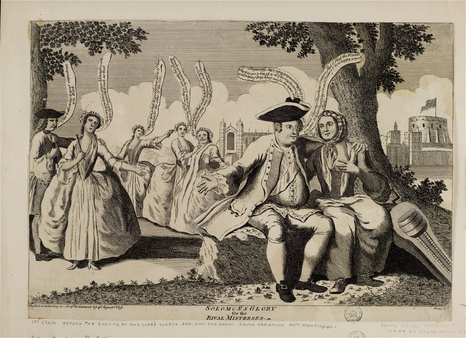 Jacobite broadside - Solomon's Glory or the Rival Mistresses