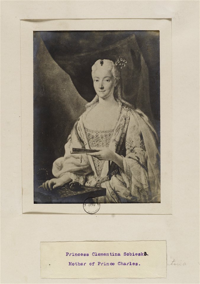 Jacobite broadside - Portrait of Princess Maria Clementina 04