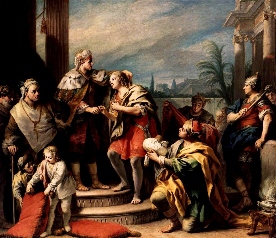 Jacopo Amigoni - Joseph in the Pharaoh's Palace - WGA00271