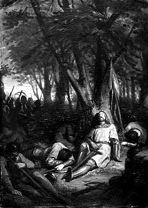 Jacobus van Dijck - Anno 1061. Graaf Floris I van Holland wordt te Nederhemert gedood - SA 4878 - Amsterdam Museum