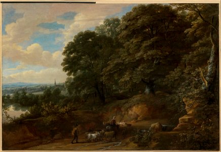 Jacques d'Arthois - Road through a Forest - 84.249 - Museum of Fine Arts. Free illustration for personal and commercial use.