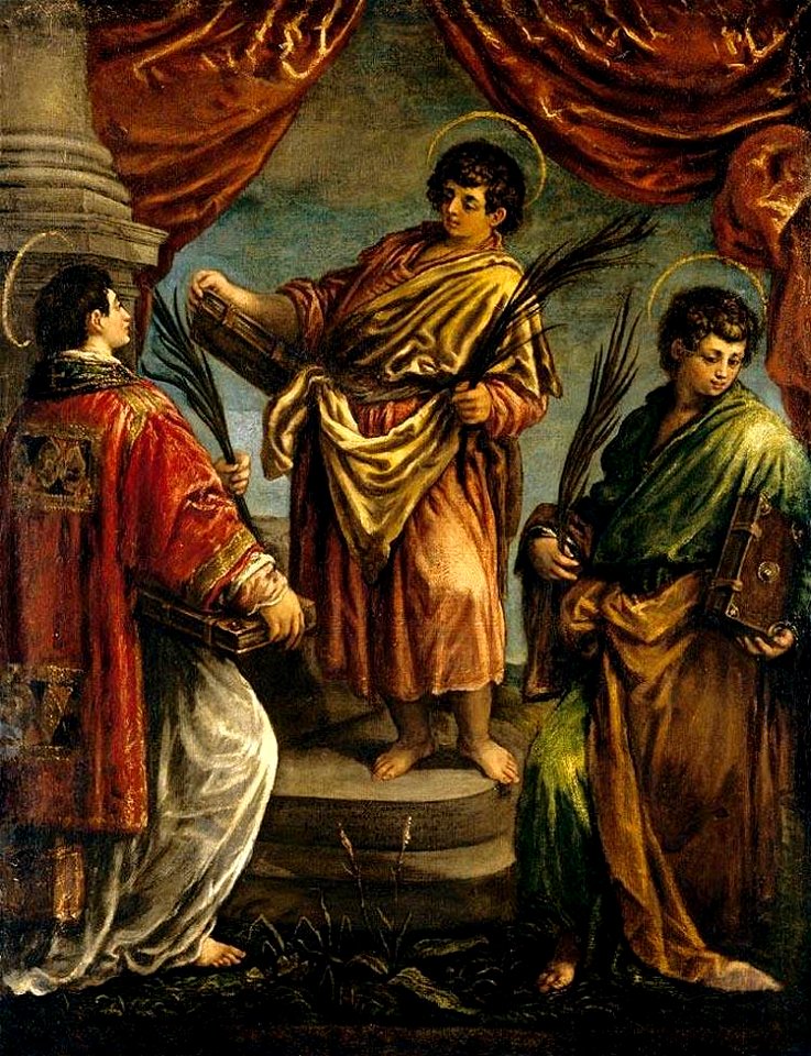 Jacopo da Ponte - Three Martyr Saints - WGA01455