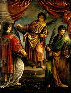 Jacopo da Ponte - Three Martyr Saints - WGA01455. Free illustration for personal and commercial use.