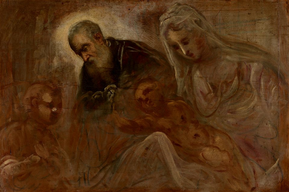 Jacopo Tintoretto - The Holy Family with the Young Saint John the Baptist - 2015.138.1 - Yale University Art Gallery