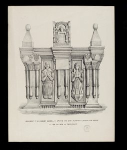 Jacobite broadside - Reproductions of monuments in the Church of Terregles