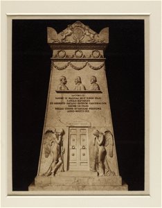 Jacobite broadside - Stuart tomb in Rome