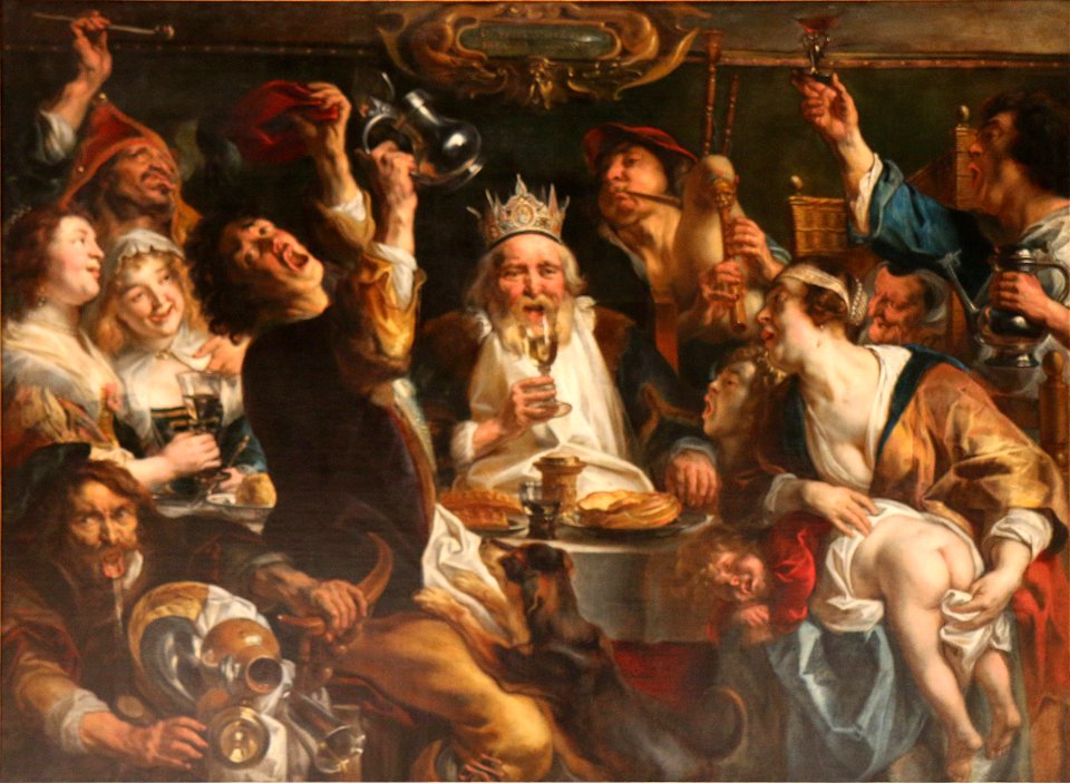 Jacques Jordaens-Le roi boit