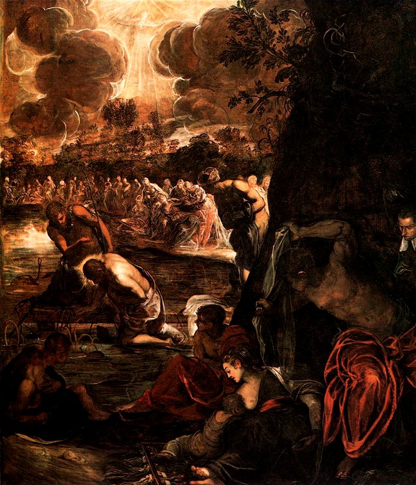 Jacopo Tintoretto - The Baptism of Christ - WGA22551
