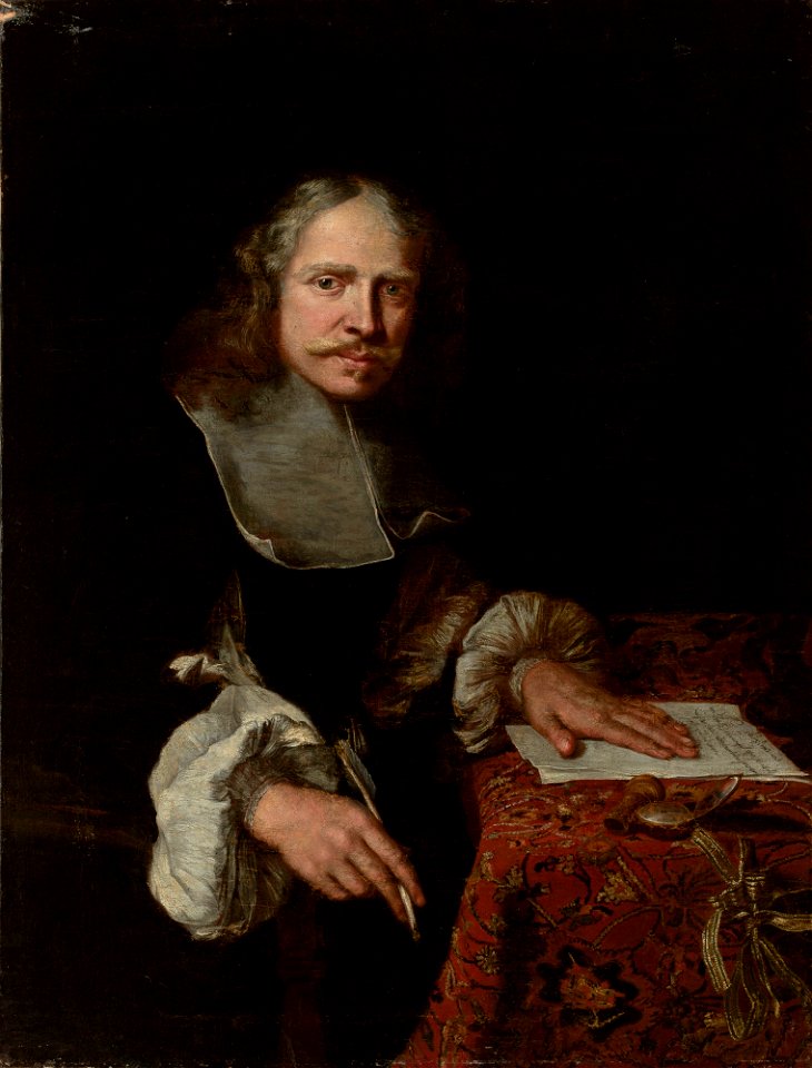 Jacobus Leveck - Portrait of a man writing a letter - 128819 - National Museum in Warsaw