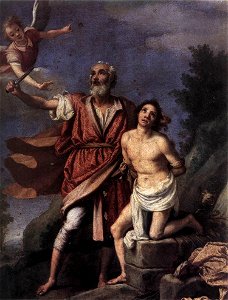 Jacopo Chimenti - Sacrifice of Isaac - WGA11901. Free illustration for personal and commercial use.
