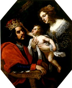 Jacopo Vignali - Pharao's daughter presents Moses - A I 372 - Finnish National Gallery