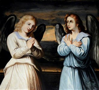 Jacopo Palma il giovane (1544-1548-1628) (after) - Two Praying Angels - 1129239 - National Trust. Free illustration for personal and commercial use.