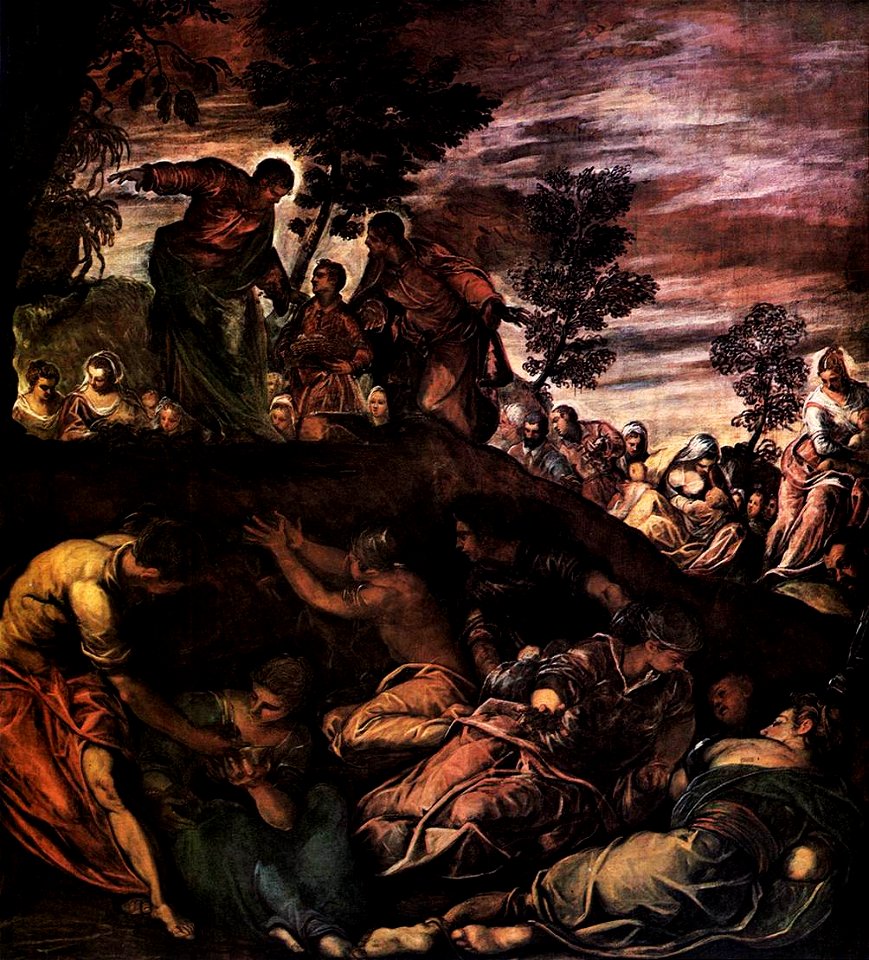 Jacopo Tintoretto - The Miracle of the Loaves and Fishes - WGA22566