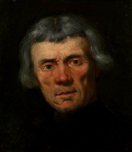 Jacopo Tintoretto (1519-94) - Head of a Man (Portrait Study) - RCIN 402994 - Royal Collection