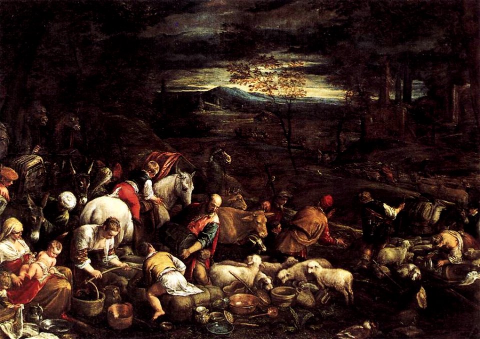 Jacopo da Ponte - Return of Jacob with His Family - WGA01456