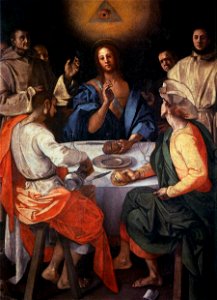 Jacopo Pontormo - Supper at Emmaus - WGA18097. Free illustration for personal and commercial use.