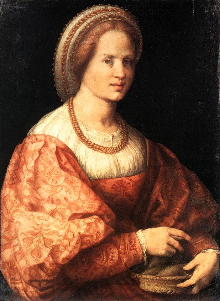Jacopo Pontormo - Lady with a Basket of Spindles - WGA18081