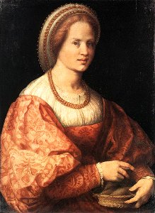 Jacopo Pontormo - Lady with a Basket of Spindles - WGA18081