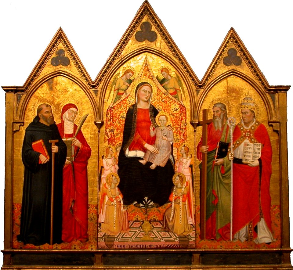 Jacopo di Cione - Madonna and Child with Saints, 1391