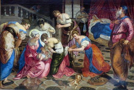 Jacopo Tintoretto - The Birth of John the Baptist - WGA22441