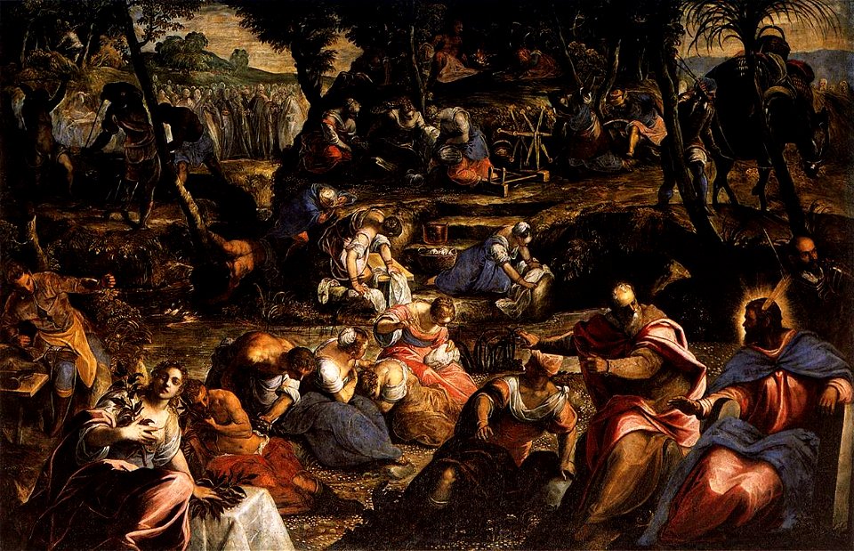 Jacopo Tintoretto - The Jews in the Desert - WGA22646