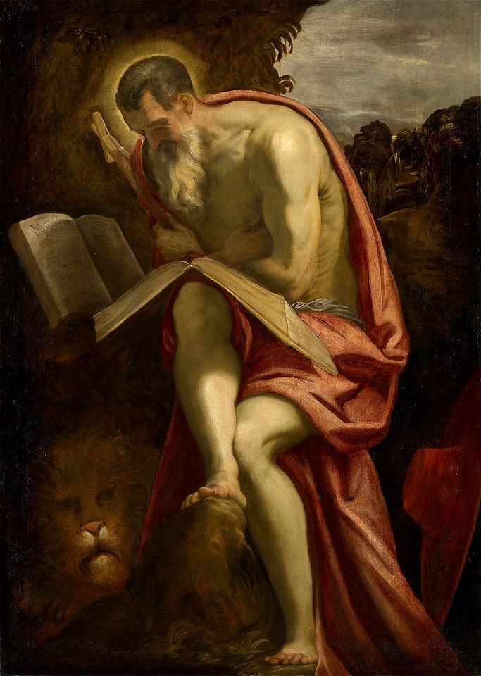 Jacopo Robusti, gen. Tintoretto, , Kunsthistorisches Museum Wien, Gemäldegalerie - Hl. Hieronymus - GG 46 - Kunsthistorisches Museum