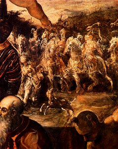 Jacopo Tintoretto - The Adoration of the Magi (detail) - WGA22584. Free illustration for personal and commercial use.