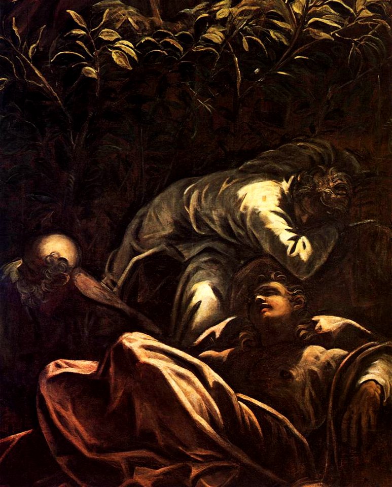 Jacopo Tintoretto - The Prayer in the Garden (detail) - WGA22559