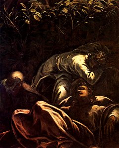 Jacopo Tintoretto - The Prayer in the Garden (detail) - WGA22559