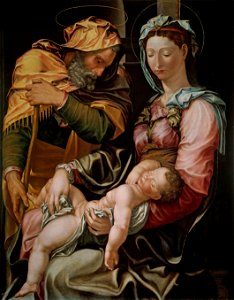 Jacopino del Conte Sagrada Familia Museo del Prado. Madrid