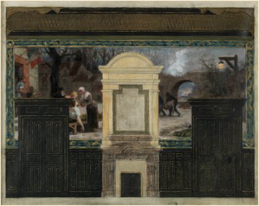 Jacques Ferdinand Humbert - Esquisse pour la mairie du 15ème arrondissement , En temps de guerre - PPP4318 - Musée des Beaux-Arts de la ville de Paris